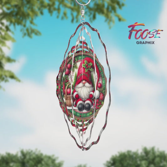 8 inch Santa Christmas Wind Spinner