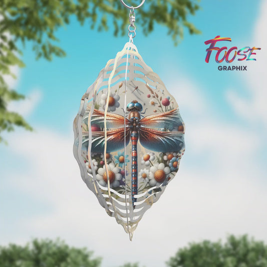 8 Inch Dragonfly Wind Spinner